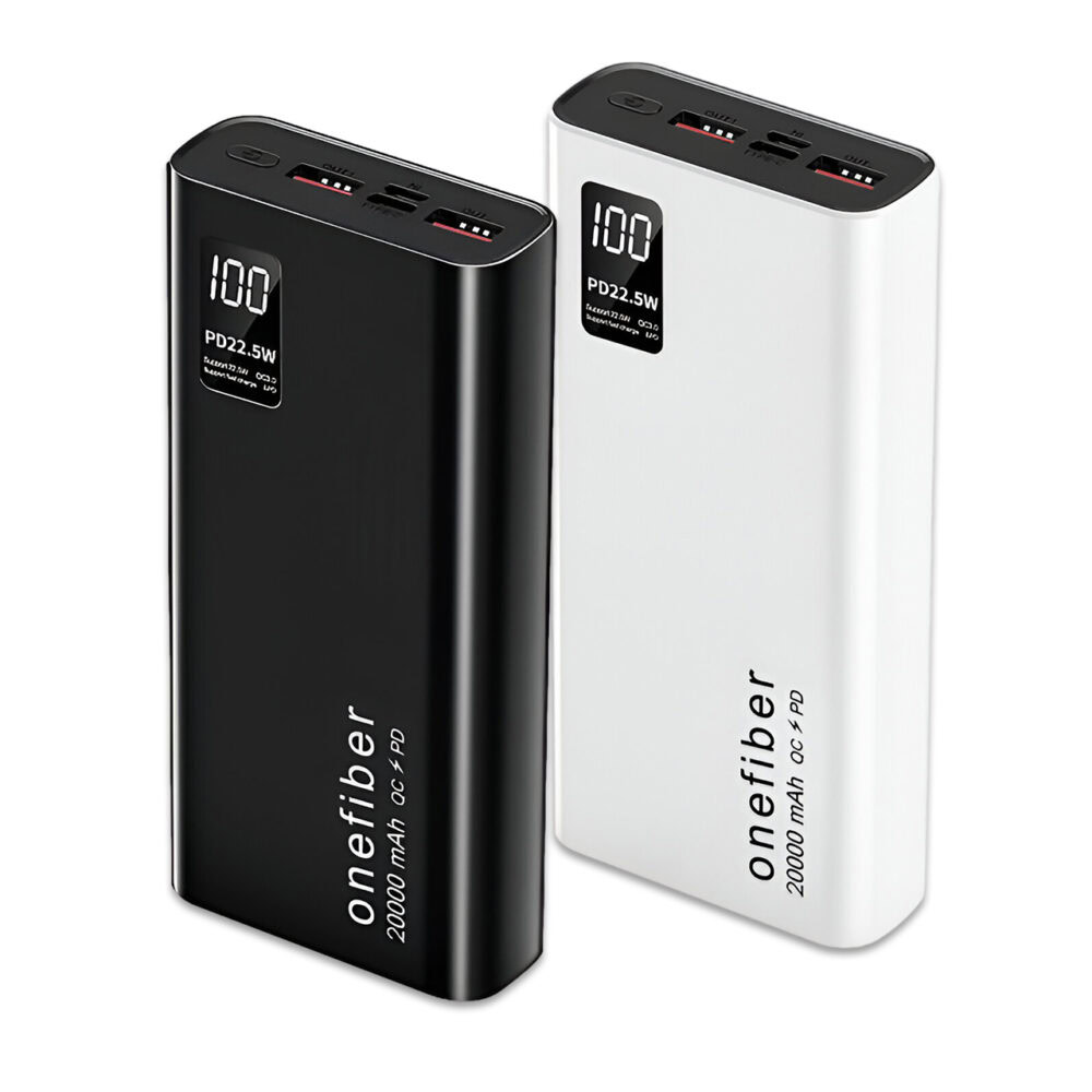 Power Bank 20000 mAh Quick Charge PD 3.0 PPS 22.5W LED Panel