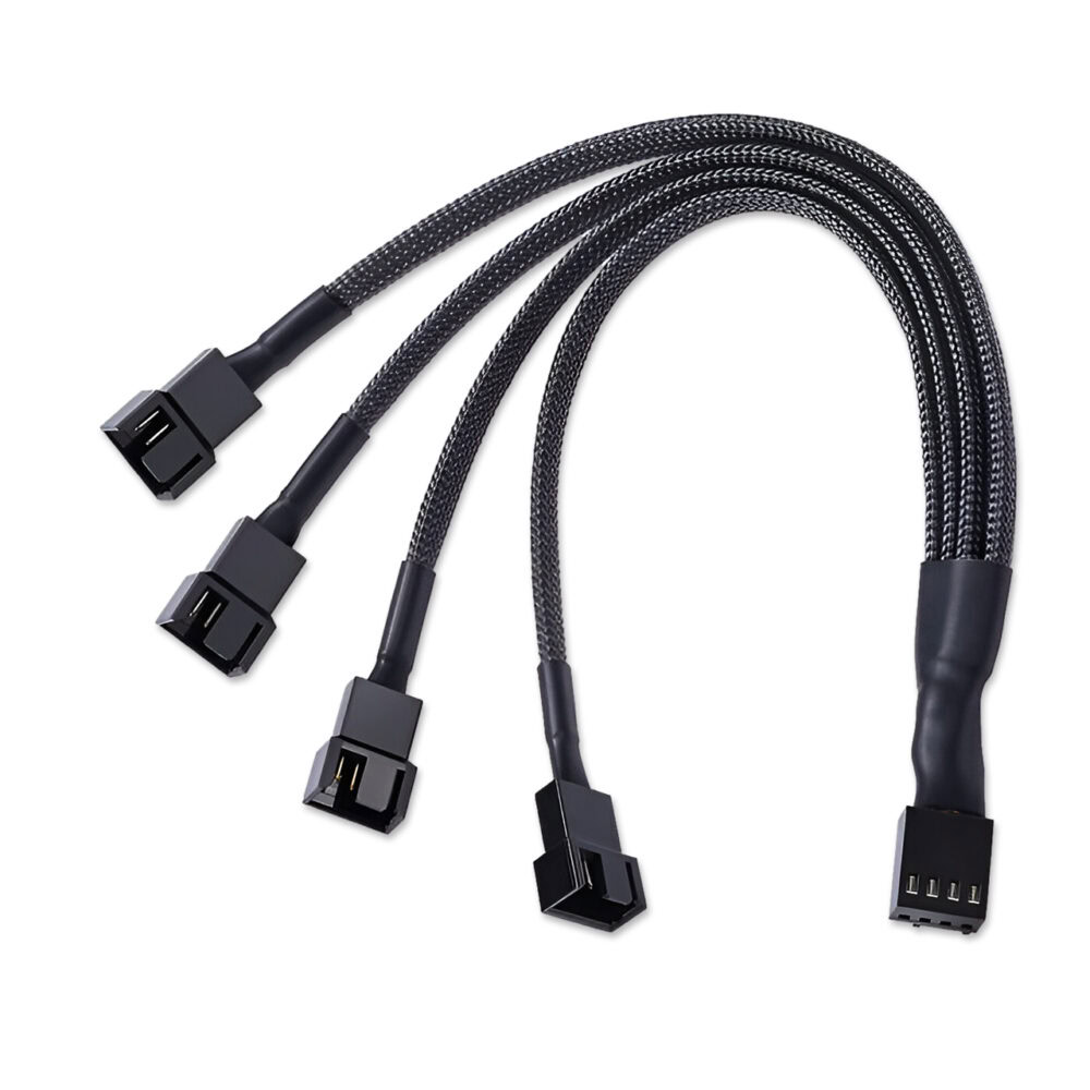 Kabel Fan PWM Splitter 1 to 4 Komputer ke Fan Header Motherboard
