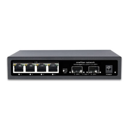 Desktop Network Switch 4 x 2.5 Gbps RJ45 + 2 x 10 Gbps SFP+