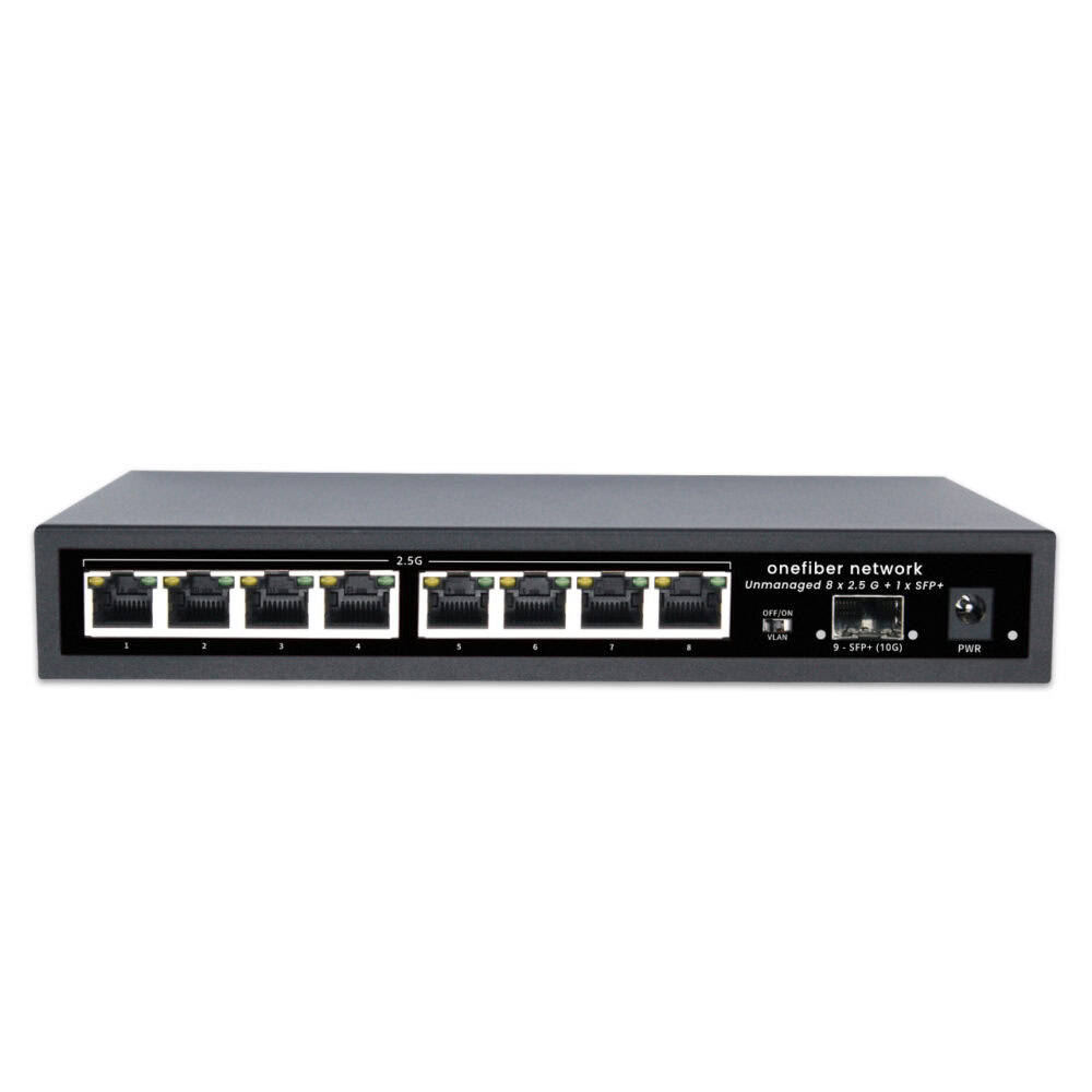 Desktop Network Switch 8 x 2.5 Gbps RJ45 + 1 x 10 Gbps SFP+