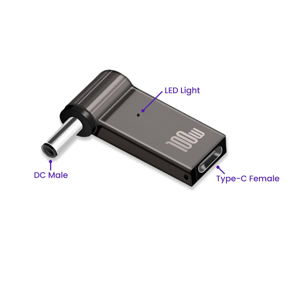 Type-C Female PD to DC Power Converter Adapter