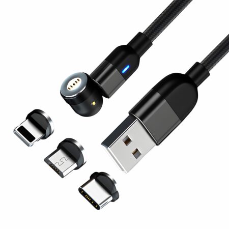 Kabel Magnetic 7-pin USB-A to Type-C / MicroUSB / Lightning